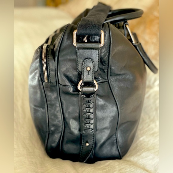 Dolce & Gabbana Black Leather Computer Bag, Briefcase Carry-all bag Shoulder bag - Picture 4 of 12